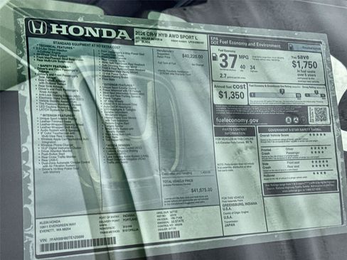 New 2026 Honda CR-V Sport-L image 33
