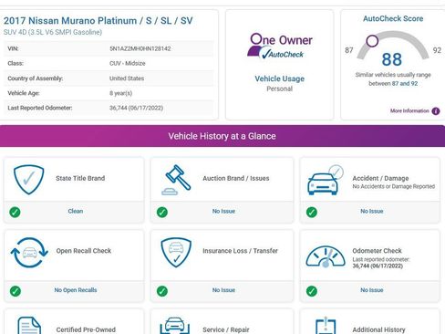 Used 2017 Nissan Murano Platinum image 3