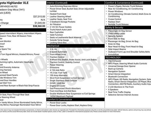 Used 2016 Toyota Highlander XLE FWD image 11