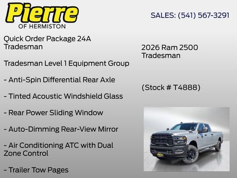 New 2026 RAM 2500 Tradesman AWD/4WD image 6
