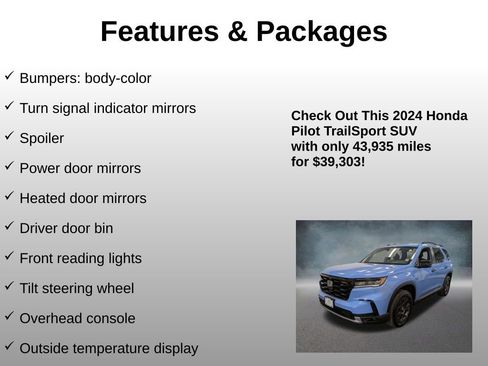 Certified 2024 Honda Pilot TrailSport image 24