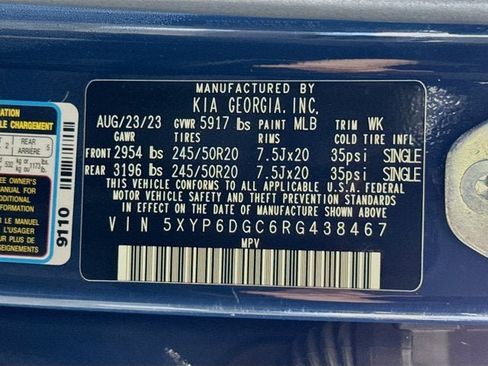 Certified 2024 Kia Telluride S w/ S Sunroof Package AWD/4WD image 35