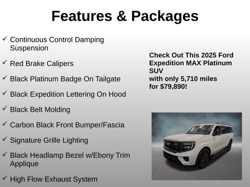 Used 2025 Ford Expedition Max Platinum w/ Stealth Performance Package image 8