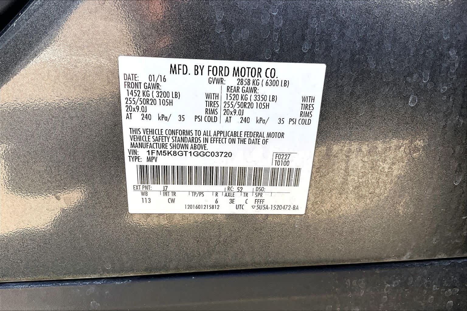 Used 2016 Ford Explorer Sport w/ Equipment Group 401A AWD/4WD image 35