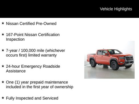 Certified 2025 Nissan Frontier PRO-4X w/ Pro Premium Package AWD/4WD image 4