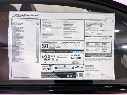 New 2025 BMW 230i xDrive Coupe w/ Convenience Package AWD/4WD image 18