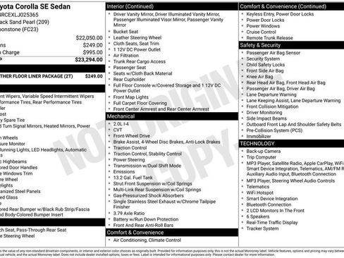 Used 2020 Toyota Corolla SE FWD image 33