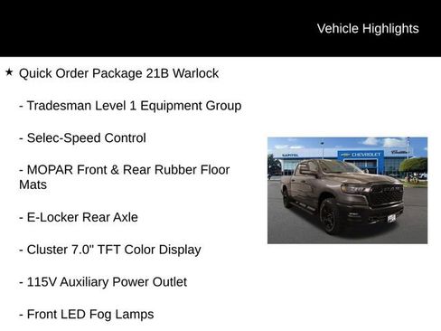 Used 2025 RAM 1500 Classic Warlock AWD/4WD image 2
