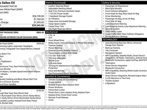 Used 2025 Kia Seltos EX w/ EX Sunroof Package FWD image 37