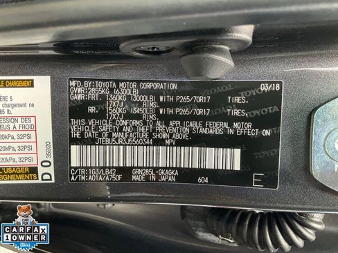 Used 2018 Toyota 4Runner SR5 Premium w/ Wilderness Package AWD/4WD image 20