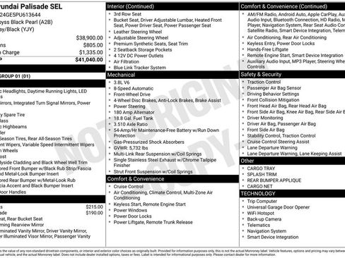 Used 2023 Hyundai Palisade SEL image 3