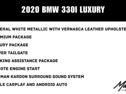 Used 2020 BMW 330i Sedan w/ Premium Package RWD image 2