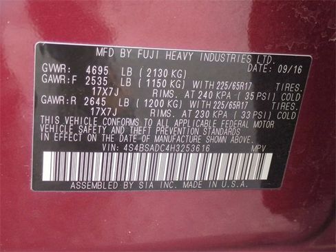 Used 2017 Subaru Outback 2.5i Premium image 33