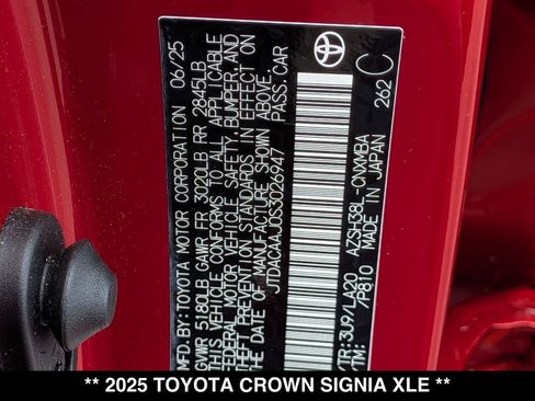 Used 2025 Toyota Crown Signia AWD/4WD image 28