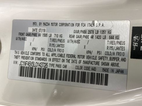 Used 2020 FIAT 124 Spider Abarth w/ Convenience Group image 53