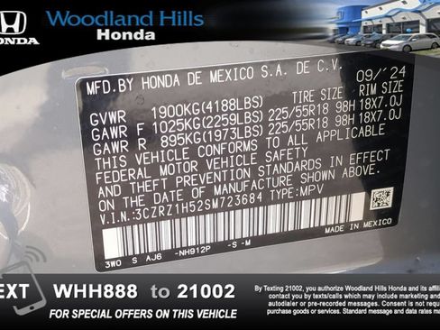Certified 2025 Honda HR-V Sport image 26