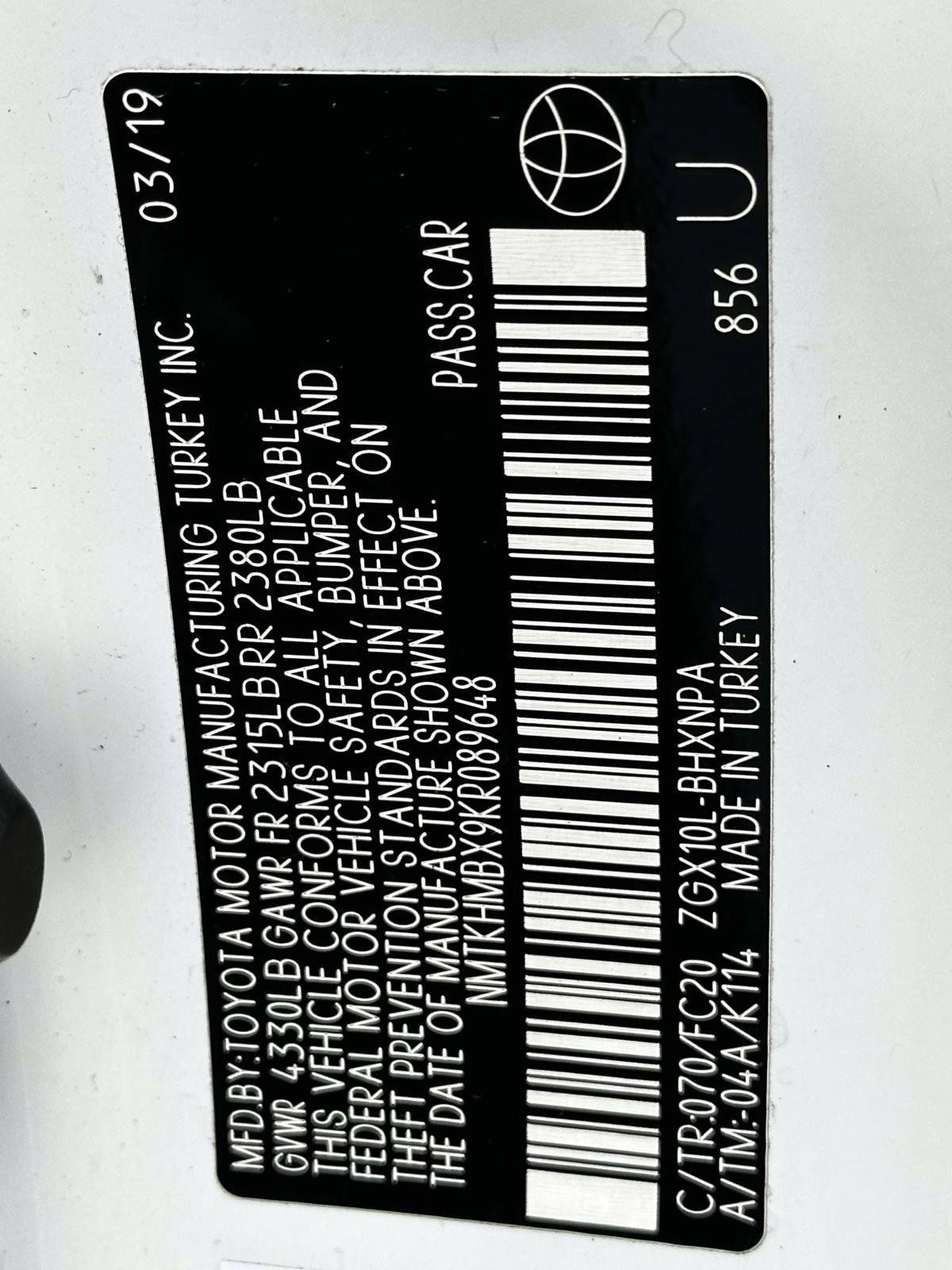Certified 2019 Toyota C-HR LE FWD image 30