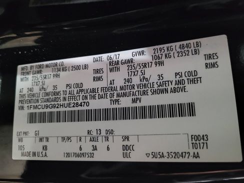 Used 2017 Ford Escape SE w/ Equipment Group 201A AWD/4WD image 33