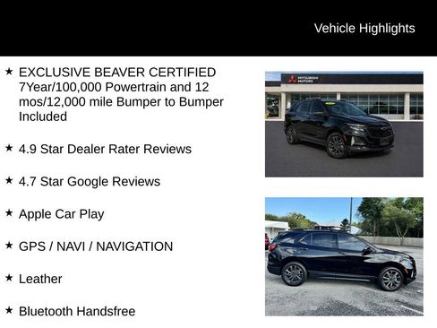 Used 2022 Chevrolet Equinox RS w/ RS Leather Package FWD image 5