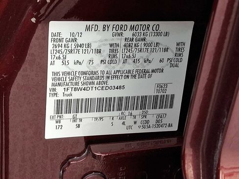 Used 2012 Ford F450 Lariat w/ Snow Plow Prep Pkg image 29