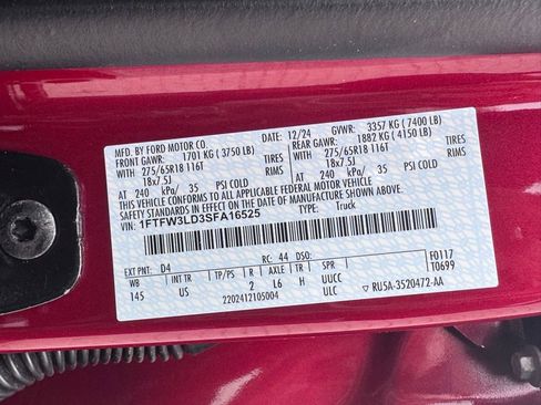 Used 2025 Ford F150 XLT w/ Equipment Group 302A MID image 44