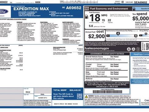New 2025 Ford Expedition Max Platinum w/ Stealth Performance Package image 4