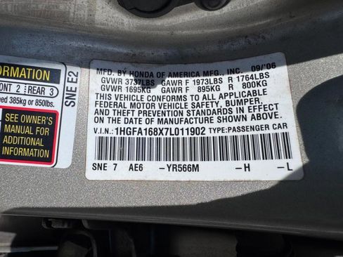 Used 2007 Honda Civic EX image 13