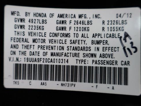 Used 2012 Acura TL SH-AWD image 45