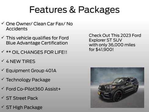 Used 2023 Ford Explorer ST w/ Equipment Group 401A AWD/4WD image 4