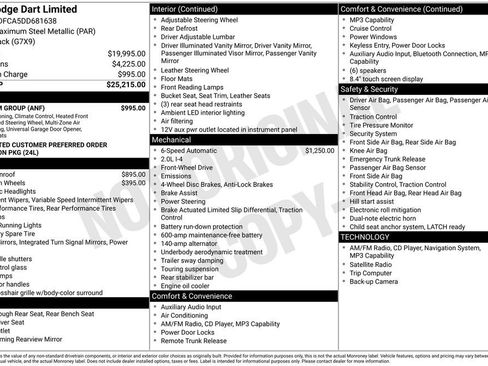 Used 2013 Dodge Dart Limited w/ Premium Group image 6