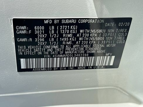 Used 2020 Subaru Ascent Touring w/ Popular Package #2A AWD/4WD image 39