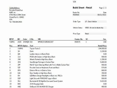 New 2024 Porsche Taycan Turbo S image 31