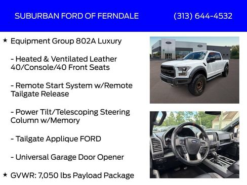 Used 2019 Ford F150 Raptor w/ Equipment Group 802A Luxury AWD/4WD image 21