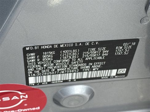 Used 2018 Honda HR-V EX-L image 46