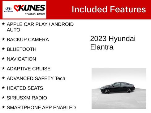 Used 2023 Hyundai Elantra SEL w/ Convenience Package FWD image 2