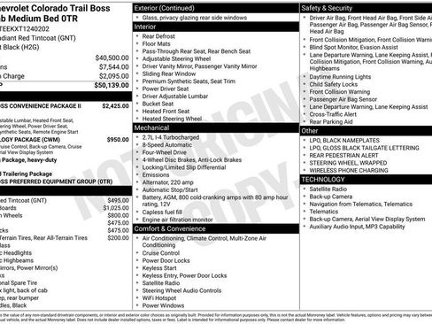 New 2026 Chevrolet Colorado Trail Boss AWD/4WD image 11
