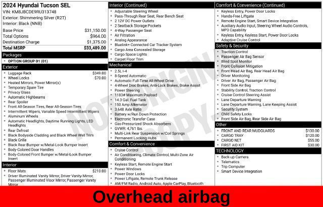 Used 2024 Hyundai Tucson SEL AWD/4WD image 35