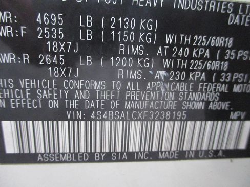 Used 2015 Subaru Outback 2.5i Limited image 19