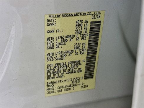 Used 2018 Nissan Titan SL w/ Midnight Edition image 30