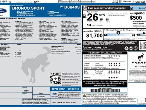 Used 2023 Ford Bronco Sport Outer Banks image 8