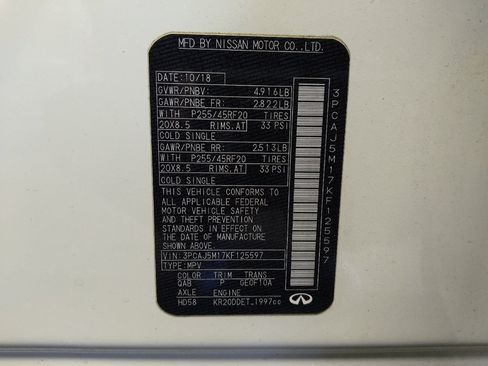 Used 2019 INFINITI QX50 Essential w/ Sensory Package image 33