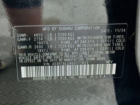 Used 2025 Subaru Outback Onyx Edition AWD/4WD image 12