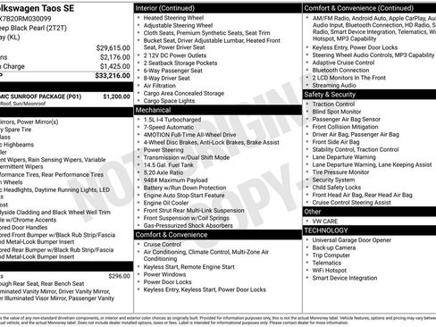 Certified 2024 Volkswagen Taos SE w/ Panoramic Sunroof Package image 6