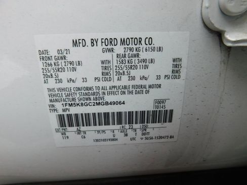 Used 2021 Ford Explorer ST w/ Equipment Group 401A image 14