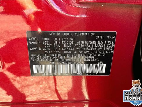 Certified 2025 Subaru Ascent Limited AWD/4WD image 33