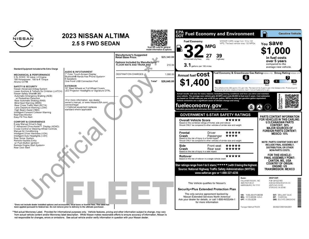 Used 2023 Nissan Altima 2.5 S FWD image 16