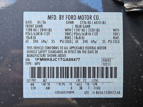 New 2026 Ford Explorer Tremor w/ Tremor Ultimate Package image 31