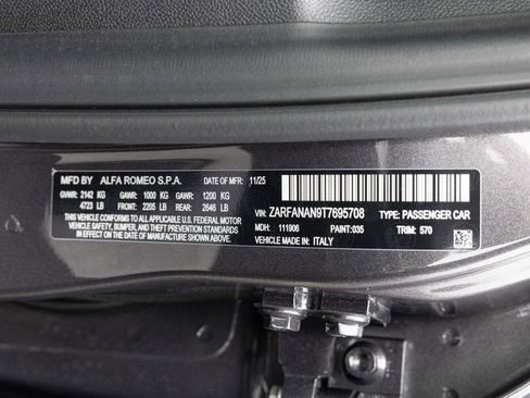 New 2026 Alfa Romeo Giulia AWD w/ Driving Assist Package image 73