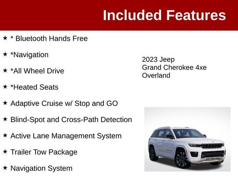 Used 2023 Jeep Grand Cherokee Overland AWD/4WD image 3