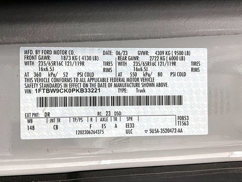 New 2023 Ford E-Transit Medium Roof RWD image 8